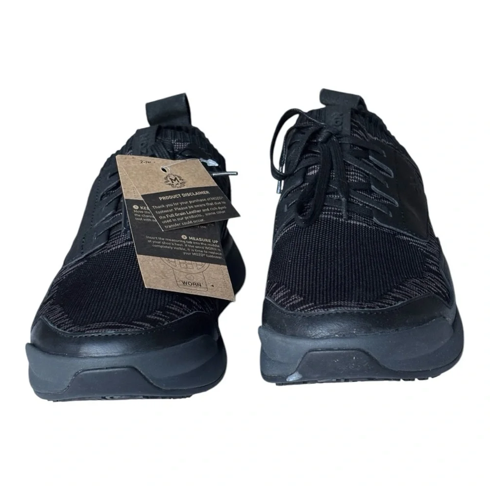 MOZO City Runner men’s (Black) knit casual work sneaker || size 11 - Picture 2 of 16